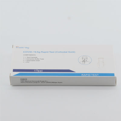 kualitas  ISO Certified 15mins Rapid Covid 19 Test Kits Antigen Saliva Test Kit High Sensitivity pabrik