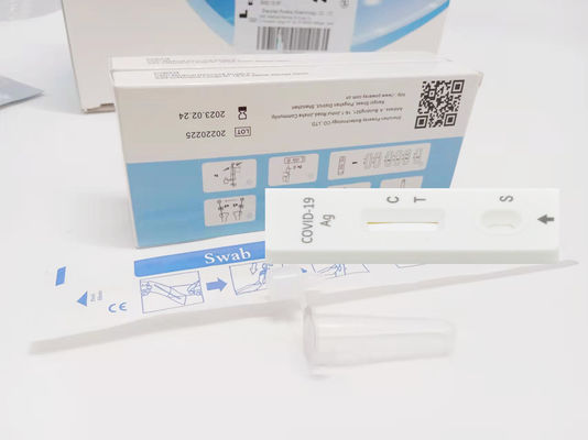 kualitas  OEM ODM Welcome Swab Antigen Rapid Test 15 Minutes Disposable pabrik