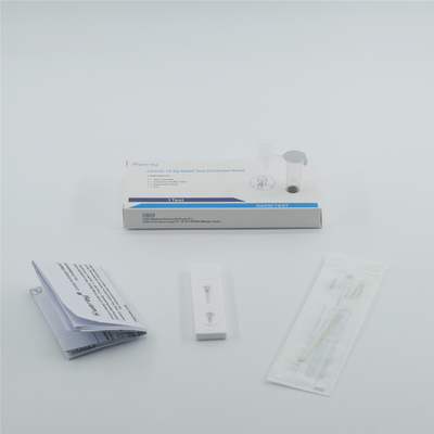 Koloid Emas In Vitro Diagnosis Kit Tes Cepat Antibodi Tes Antigen Swab OEM ODM