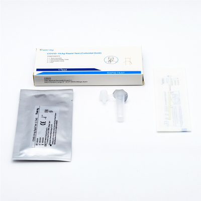 FDA Bersertifikat 95% Sensitivitas Antigen Rapid Test Kit Plastik Untuk Rumah