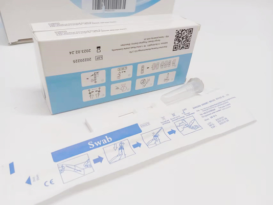 Flocked Nasal Swab Kit Tes Cepat Antigen Non Invasif Untuk COVID-19