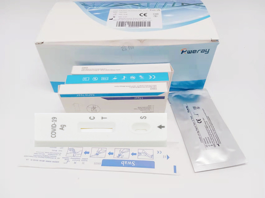 95% Sensitivitas Kit Tes Covid 19 Tes Antigen Aliran Lateral 15 Menit