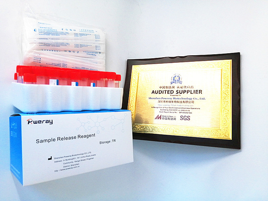 Hasil Cepat Non Invasive Self Test PCR Kit Virus Sample Release Reagent 5ml